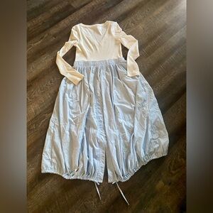 Daily Practice by Anthropologie Long-Sleeve Mockable Midi Dress Size XS